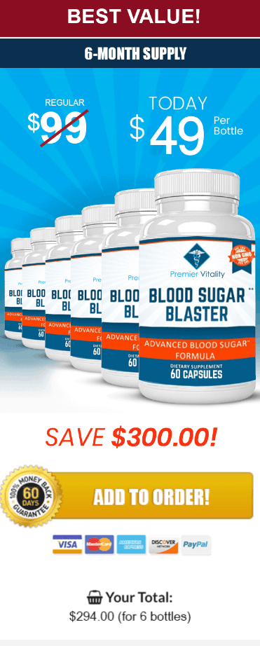 Blood Sugar Blaster buy 6 bottles